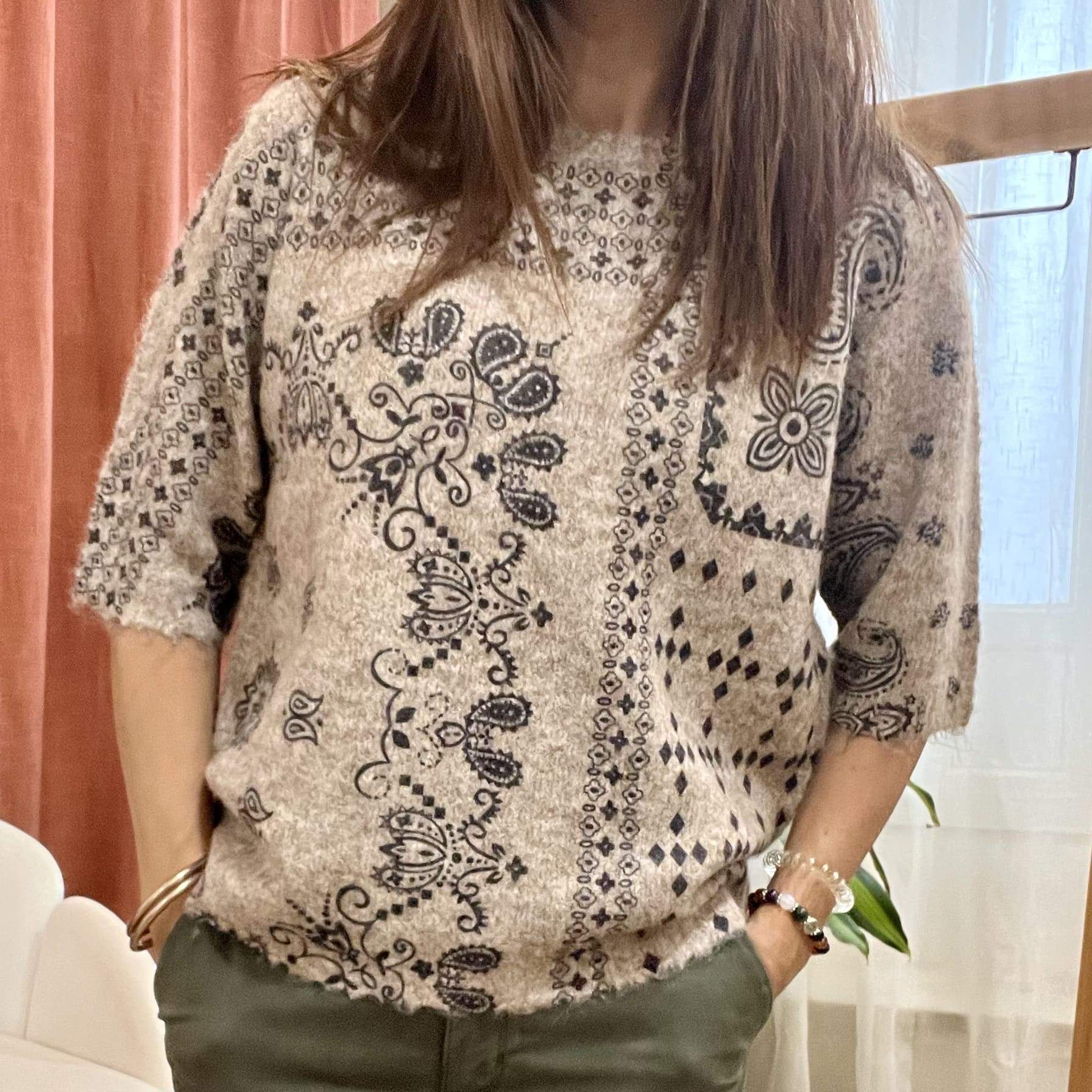 Pull manches courtes AUSTIN – motif bandana – Image 2