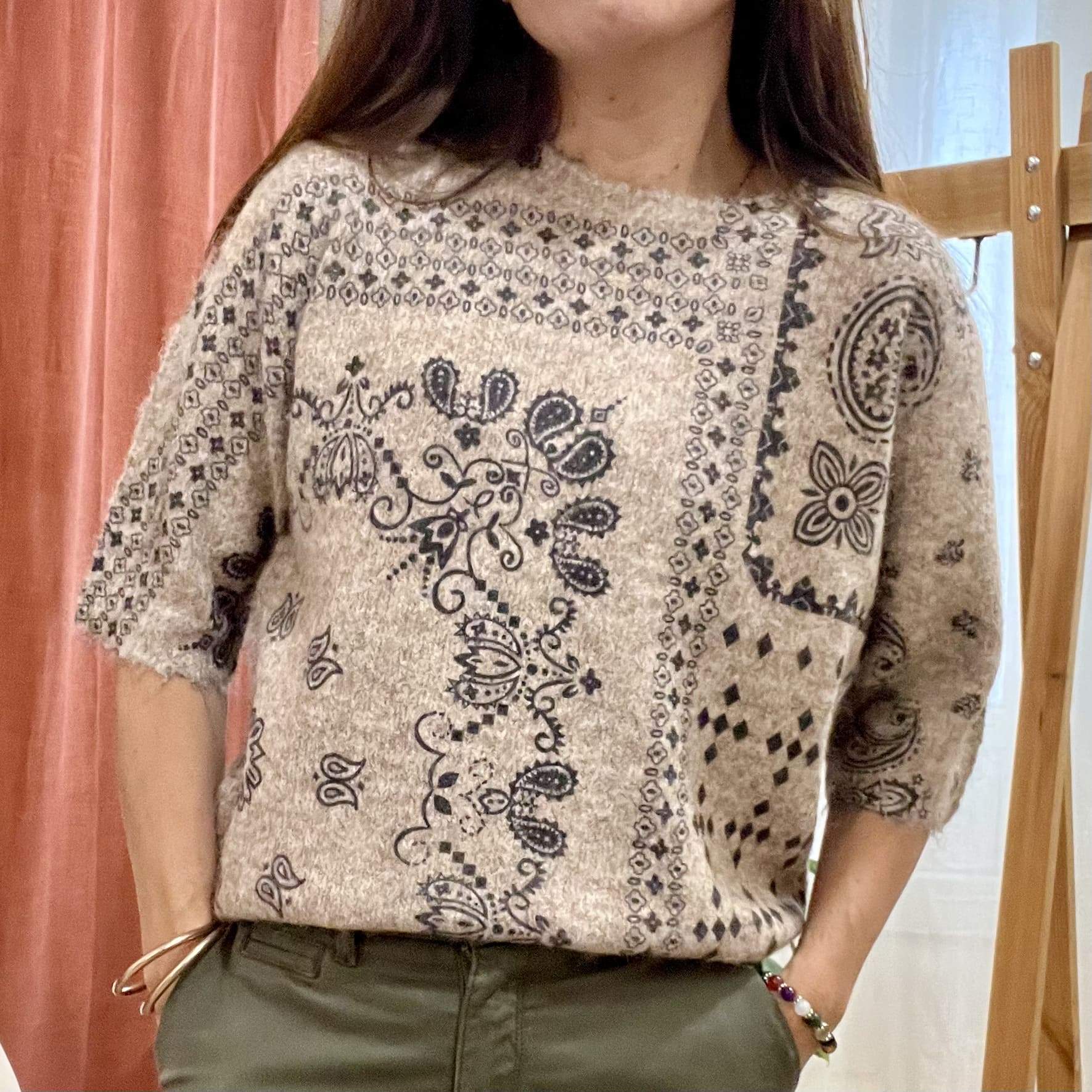 Pull manches courtes AUSTIN – motif bandana