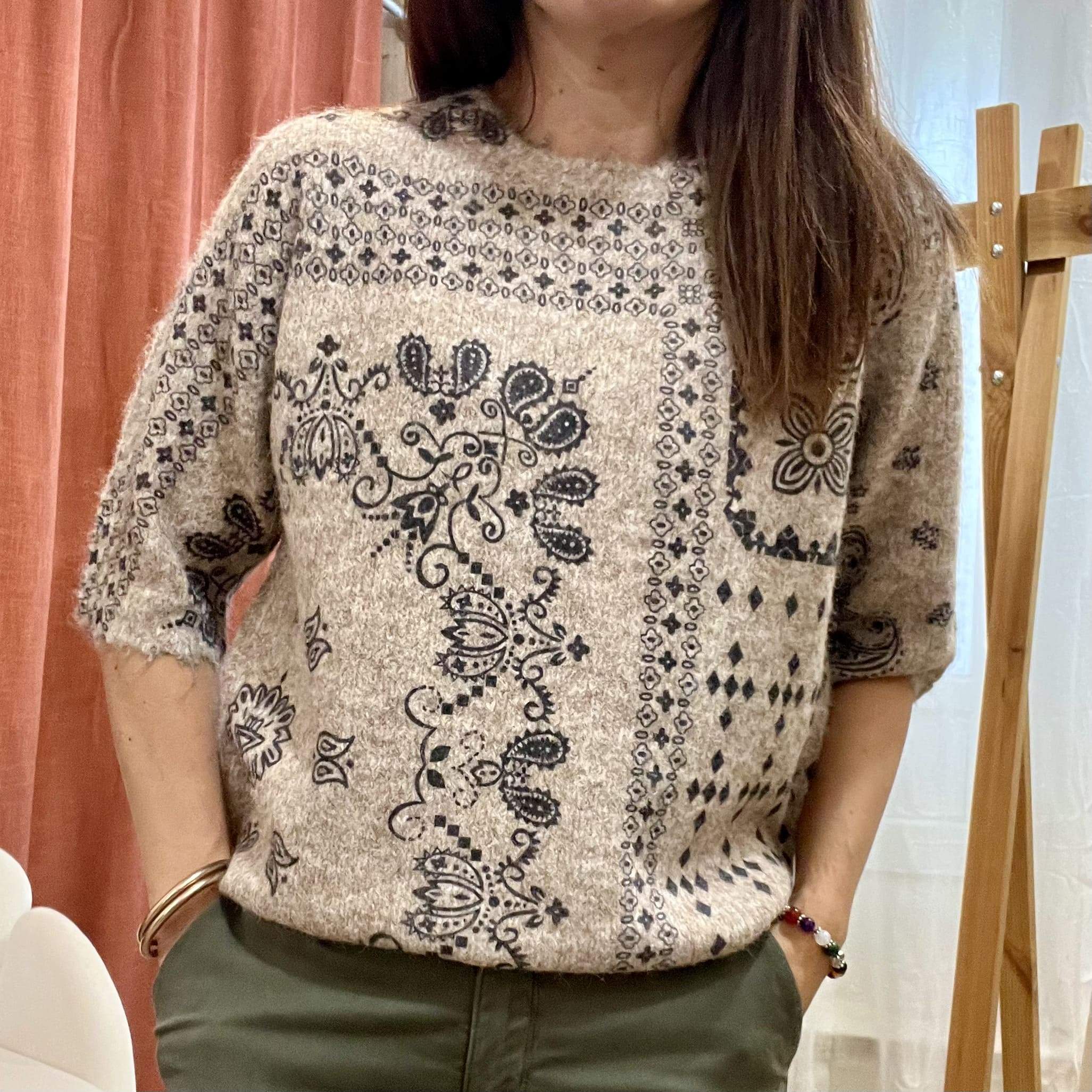 Pull manches courtes AUSTIN – motif bandana – Image 6