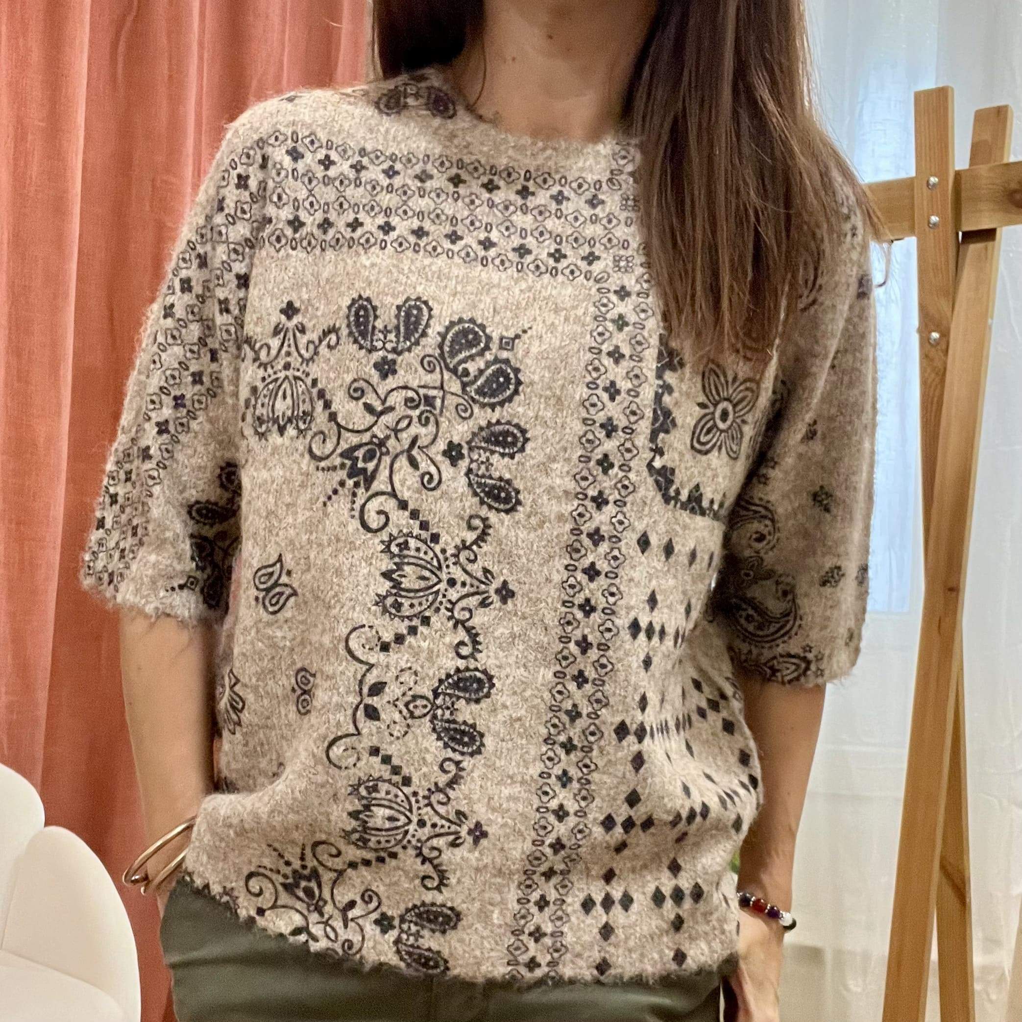 Pull manches courtes AUSTIN – motif bandana – Image 7