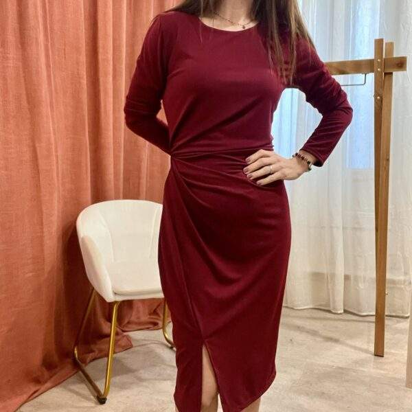 Robe TOSCANE – bordeaux – Image 2