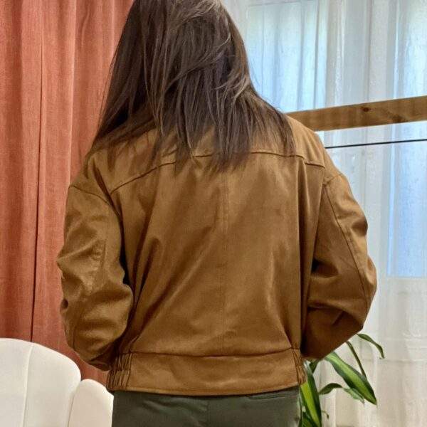 Veste oversize en suédine CUBA – style bombers – Image 3