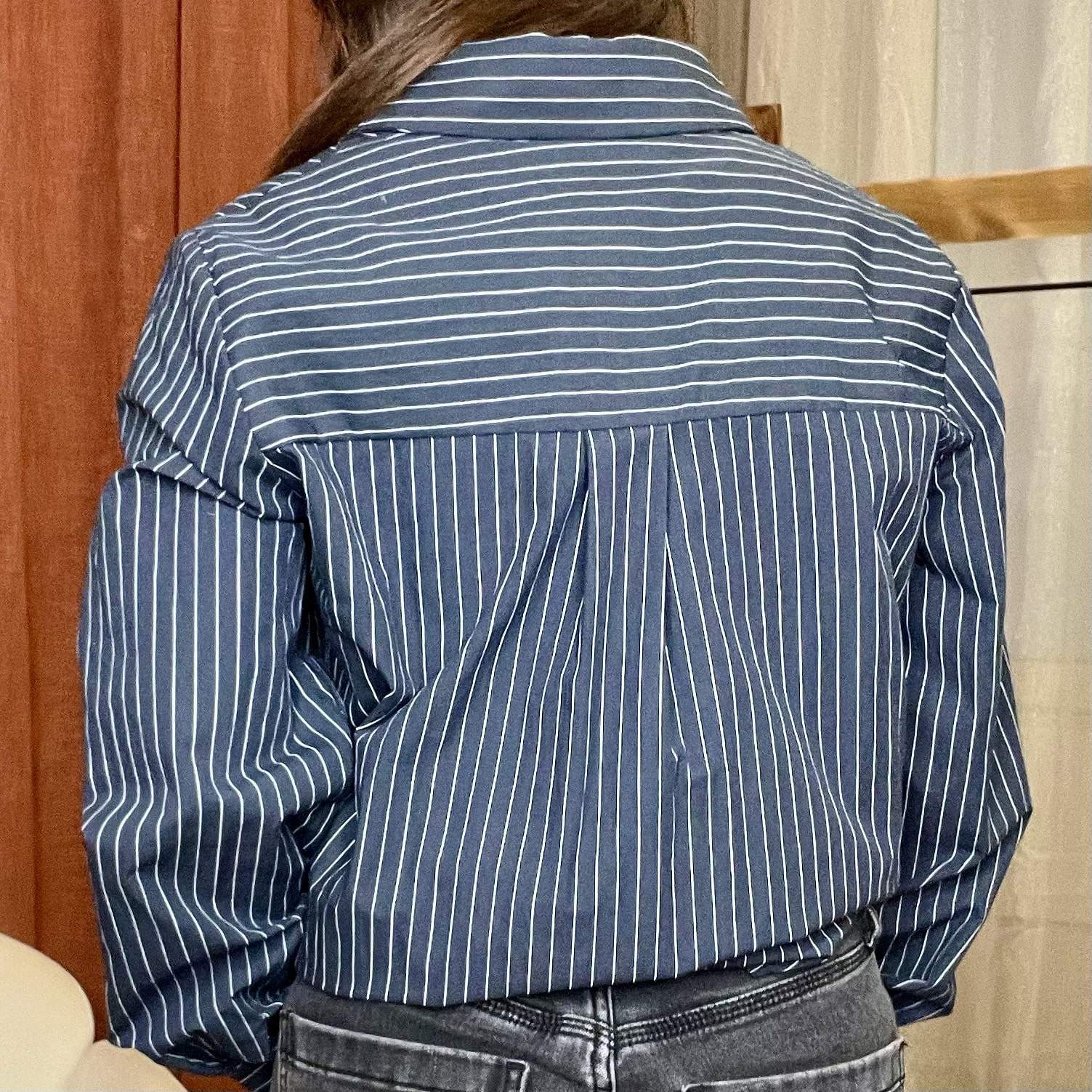 Chemise NINA – rayée bleue – Image 2